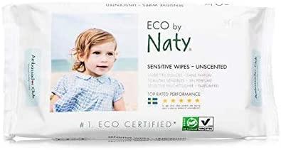 Naty by Nature Babycare Wipes - Unscented Sensitive 390g