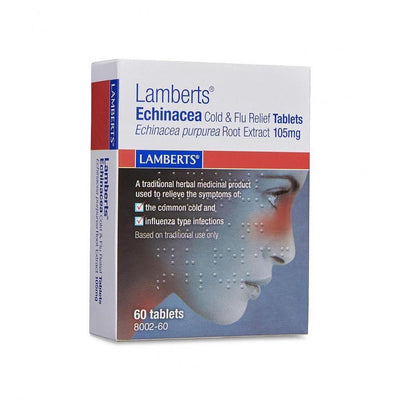 Lamberts Echinacea Cold & Flu Relief 105mg 60 Tablets