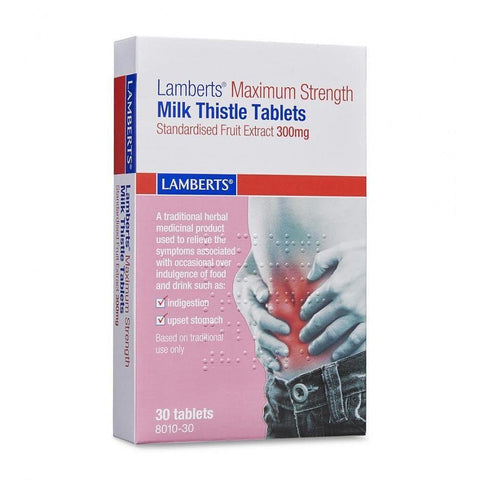 Lamberts Maximum Strength Milk Thistle 300mg - 30 Tablets