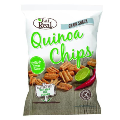 Eat Real Quinoa Chilli & Lime Chips 30g (Pack of 12)
