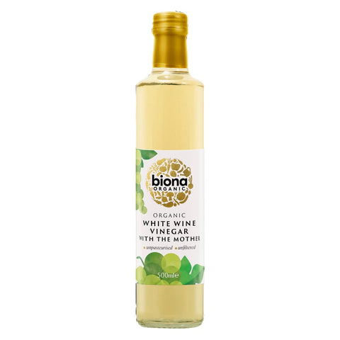 Biona White Wine Vinegar Organic 500ml (Pack of 6)