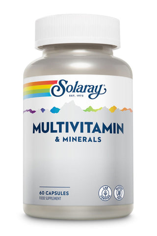 Solaray Multivitamin and Minerals - Lab Verified - Gluten Free 60 Capsules