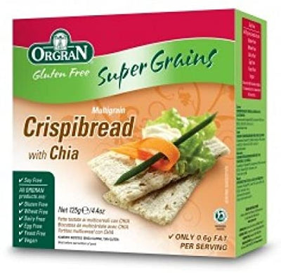 Orgran Multigrain Chia Crispbread with Chia 125g