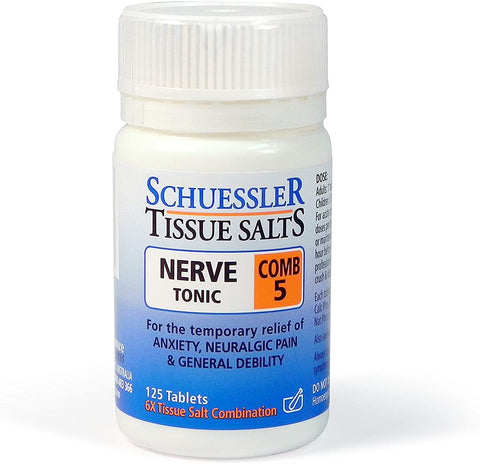 Schuessler Combination 5 Tissue Salts Tablets 125 Tablets (Pack of 6)