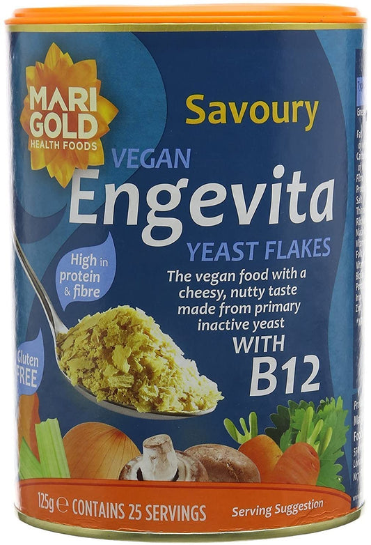 Marigold Vegan Engevita Yeast Flakes with Vitamin B12 125g