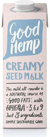 Good Hemp Creamy Seed (formerly Unsweetened Hemp) Drink 1L (Pack of 6)
