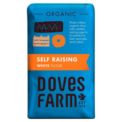 Doves Farm Self Raising White Flour 1kg (pack of 5)