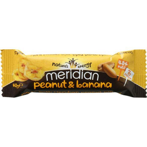 Meridian Peanut & Banana Bar 40g (Pack of 18)