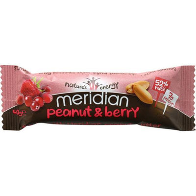 Meridian Peanut & Berry Bar 40g (Pack of 18)