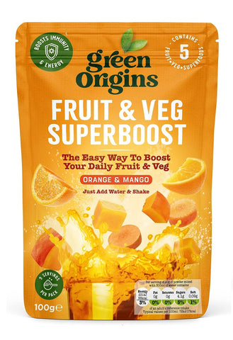 Green Origins Orange Mango Superboost 100g (Pack of 8)