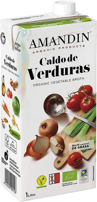 Amandin Organic Vegetable Stock 1 Litre