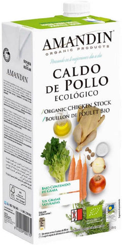 Amandin Organic Chicken Stock 1 Litre
