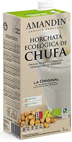 Amandin Organic Tiger Nut Horchata 1Ltr (Pack of 6)