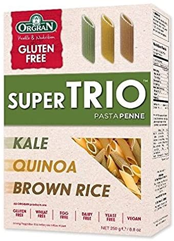 Orgran Super Trio - Kale Quinoa & Brown Rice Penne 250g