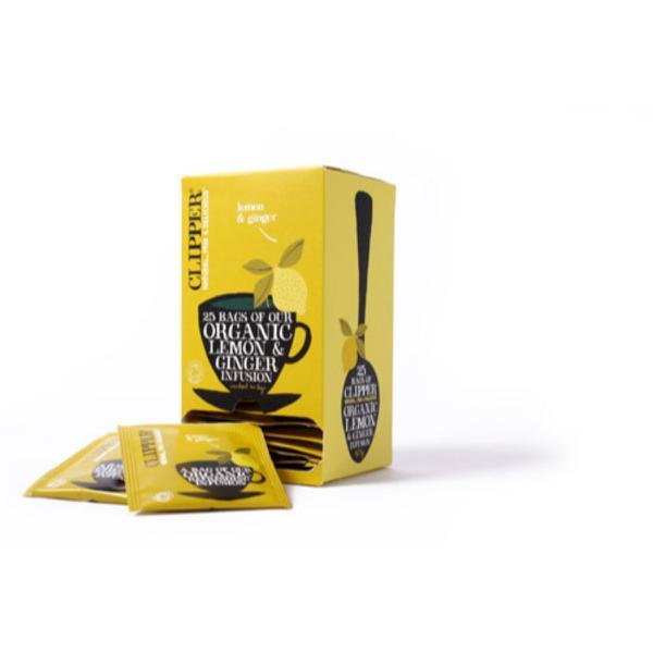 Clipper Infusion Lemon & Ginger - Envelopes 25 Bags