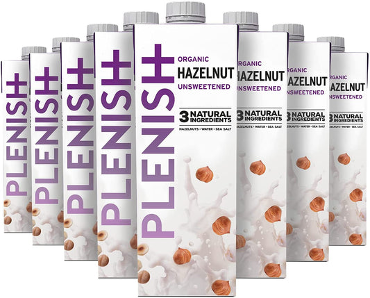 Plenish Organic Hazelnut MIlk 1 Litre (Pack of 8)