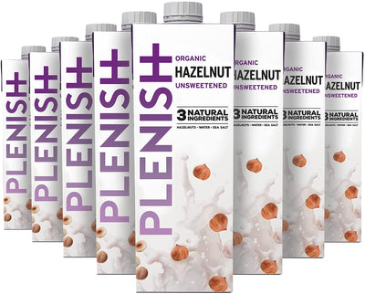 Plenish Organic Hazelnut MIlk 1 Litre (Pack of 8)