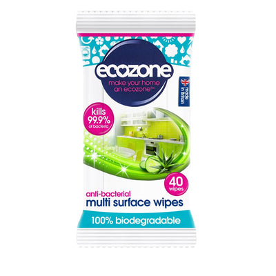 Ecozone Antibacterial Multi Surface Wipes 240g
