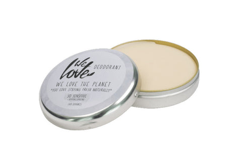We Love The Planet Natural Deodorant Cream - So Sensitive Tin 48g (Pack of 6)