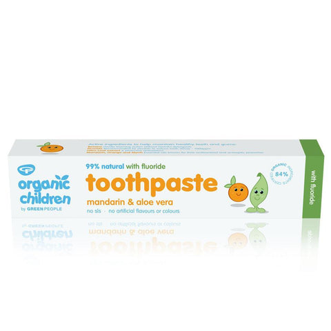 Green People Children's Mandarin & Fluoride Toothpaste 50ml