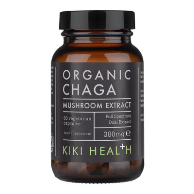 KIKI Health Organic Chaga Mushroom Extract 60 Capsules