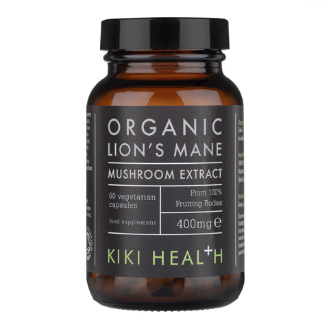 KIKI Health Organic Lions Mane Mushroom Extract 60 Capsules