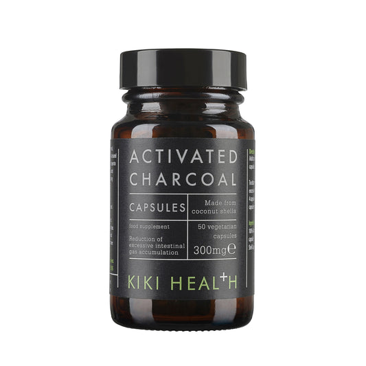 Kiki Health Activated Charcoal Capsules 50 Vegicaps
