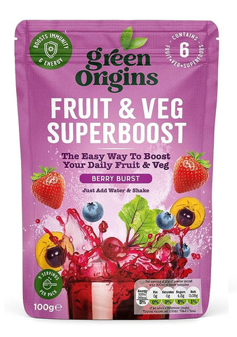 Green Origins Berry Burst Superboost 100g (Pack of 8)