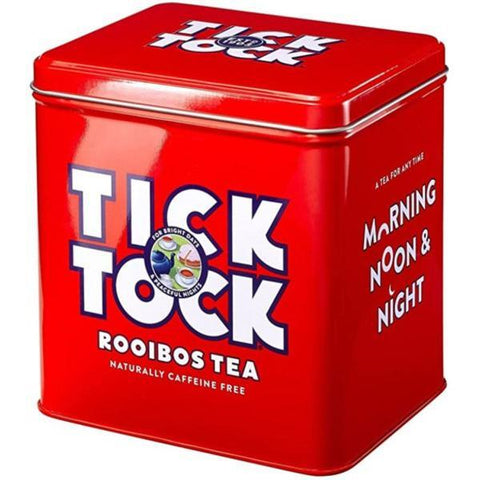 Tick Tock Tea Caddy + Organic 40 Bags (Pack of 4)