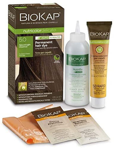 Biokap Natural Light Chestnut 5.0 Rapid Hair Dye 135ml