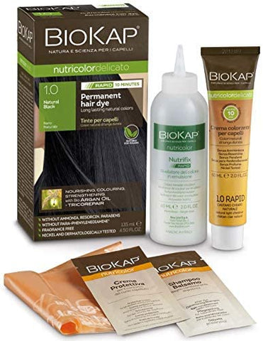 Biokap Natural Black 1.0 Rapid Hair Dye 135ml