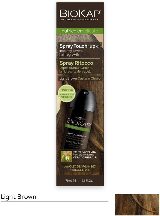 Biokap Light Brown Root Touch Up Spray 75ml