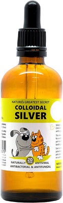 Natures Greatest Secret Colloidal Silver For Pets 20ppm Dropper Bottle 100ml