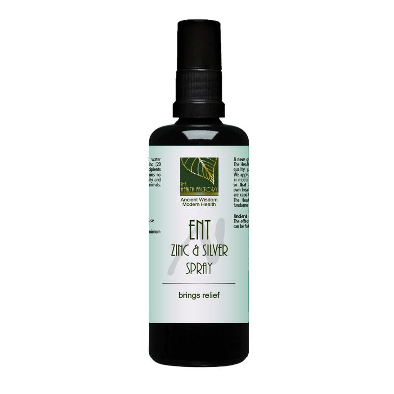 The Health Factory Nasal Spray Ears, Nose & Throat Zinc/Silver Spray 100ml