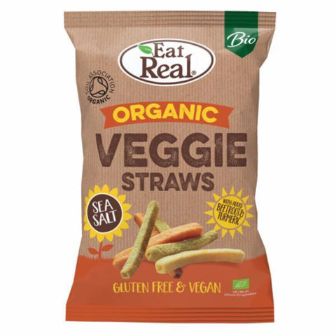 Eat Real Organic Veggie Straws 100g (Pack of 10)