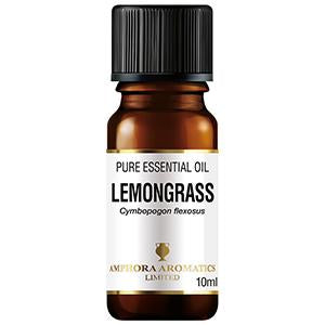 Amphora Aromatics Lemongrass Organic Essential Oil 10ml (Pack of 6)