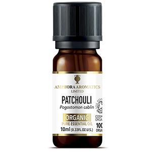 Amphora Aromatics Patchouli Organic Essential Oil 10ml (Pack of 6)