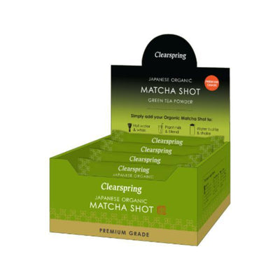 Clearspring Organic Japanese Matcha Shot (Premium Grade) Tea Powder 30x1g