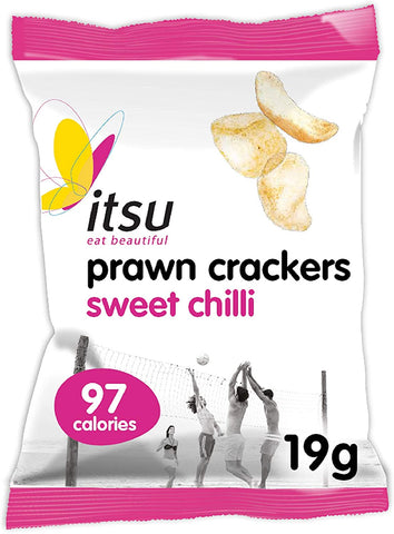 Itsu Grocery Sweet Chilli Prawn Crackers 19g (Pack of 24)