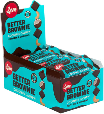 Vive Better Brownie Coconut Cashew 35g (Pack of 15)