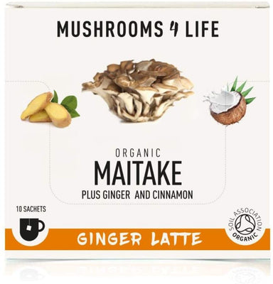 Mushrooms 4 Life Organic Maitake Ginger Latte Sachets 10sach