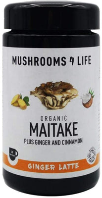 Mushrooms 4 Life Organic Maitake Ginger Latte Miron Jars 110g