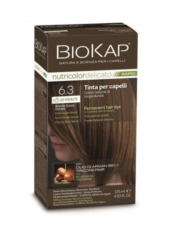 Biokap Dark Golden Blond 6.3 Rapid Hair Dye 135ml