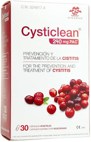 Cysticlean Cysticlean 240mg PAC Plus 2g D-Mannose 30caps
