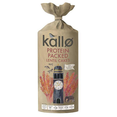 Kallo Protein Packed Lentil Cakes 100g (Pack of 6)