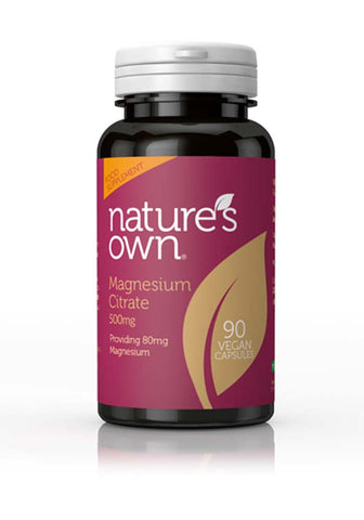 Natures Own Magnesium Citrate 500mg providing 80mg Magnesium 90caps