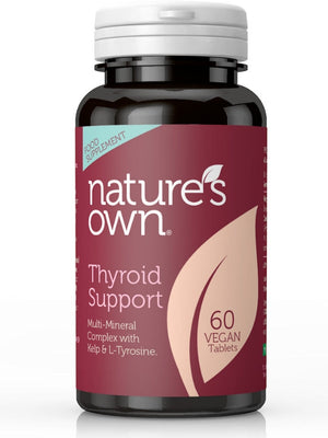 Natures Own Thyroid Support multi mineral with kelp & l-tyrosine to supp 60caps