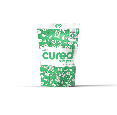 Cured Supplements Organic Super Greens + Hemp Protein 250g