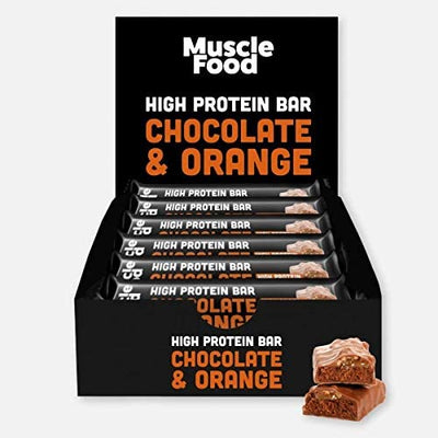 Musclefood High Protein Bar Chocolate Orange 45g (Pack of 12)