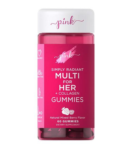 Pink Simply Radiant Multi For Her 60gummies